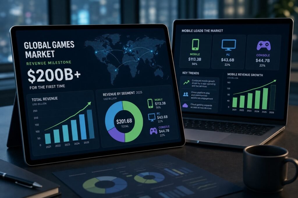 Global Games Revenue Passes $200B as Mobile Generates $113B