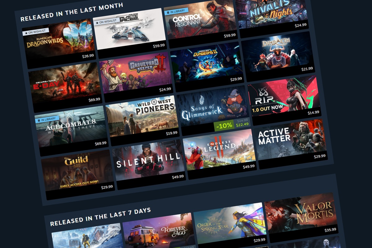 Steam’s Personal Calendar Leaves Labs With Tailored Release Recommendations
